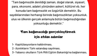Mustafa Kemal Atatürk'ün Sözleri - 1